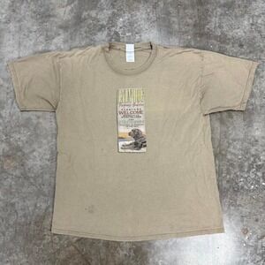 Vintage "Lying Dog" fishing tee Size XL